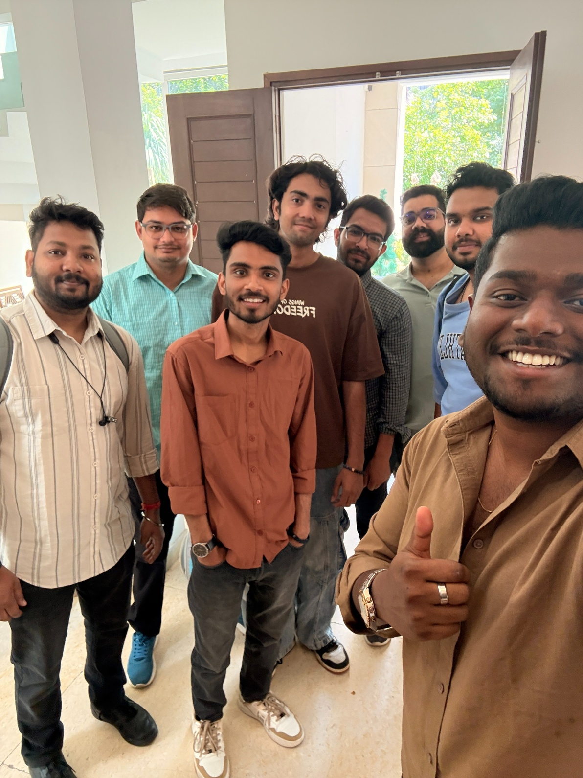 Team selfie